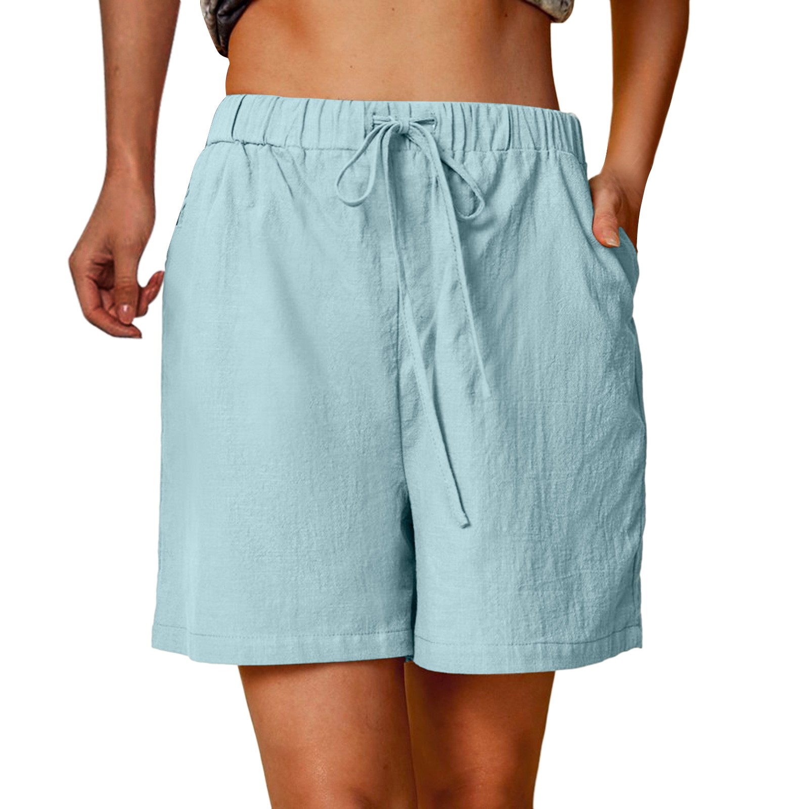 Vedolay Running Shorts Womens 7 inch Inseam Super Comfy Bermuda Walking Shorts,Blue S